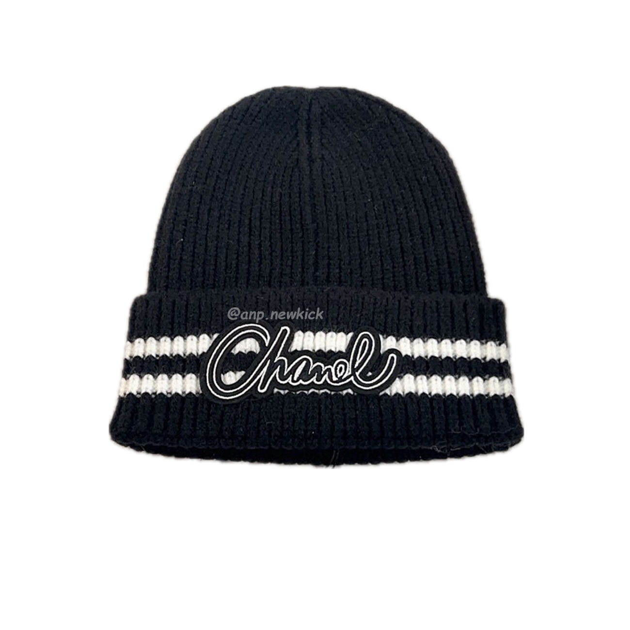 Chanel Knitted Cold Hat White Black Gray Brown (9) - newkick.org